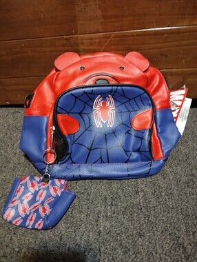 Marvel Spider-Man 12" Backpack Purse with Coin Pouch - Red & Blue